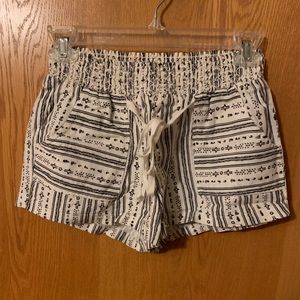 Black and White Pattern Shorts